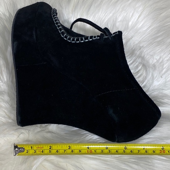 L.A.M.B. Nate Platform Suede Wedge Booties - Picture 11 of 13